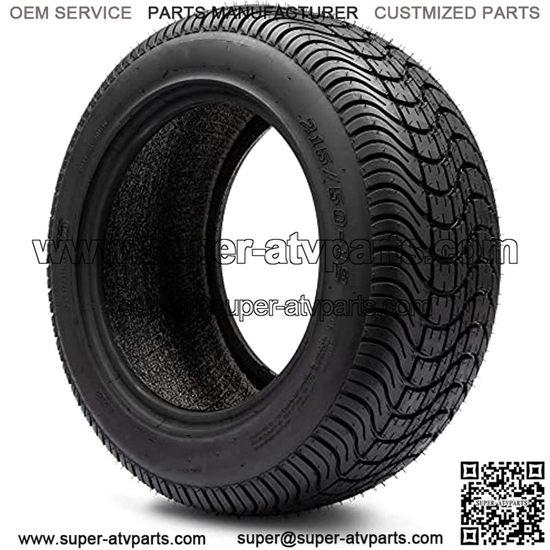 215/50-12 "Cruze" DOT Low Profile Tires for EZGO, Club Car, Yamaha Golf Carts (1, set of 2, or set of 4) (215/50-12, Set of 2 Tires) - Image 2