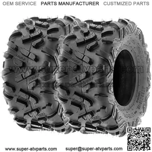 Set of 2 Power.II 18x9.5-8 ATV UTV Off-Road Tires, All-Terrain, 6 PR, Tubeless A051