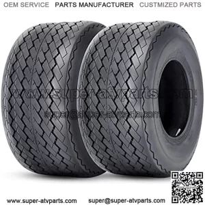18x8.5-8 Golf Cart Tires, 18x8.5x8 4PLY All Terrain Club Cart Off Road Tires Set of 2, Tubeless