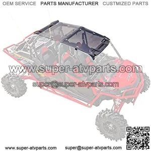 SuperATV Dark Tinted Polaris Roof for 2014+ Polaris RZR XP 4 1000 | Protects Against Weather and Debris | 1/4" Polycarbonate 250 Times Stronger Than Glass | Polaris RZR Roof