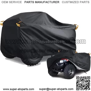 ATV Cover Waterproof Heavy Duty Quad ATC 4 Wheeler Cover All Season Weather Proof Outdoor UV Protection for Polaris Sportsman Outlaw Kawasaki Yamaha Suzuki Honda Sportrax TRX ( XXX-Large)