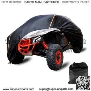 UTV Storage Sun Rain Cover w/ Relective Strip for Can-Am Maverick X3 Max R Turbo