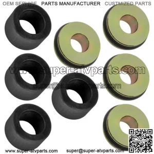 4x Front A-Arm Bushing and Sealed Pivot Cap for Polaris RZR 1000 60 in 2017-2021