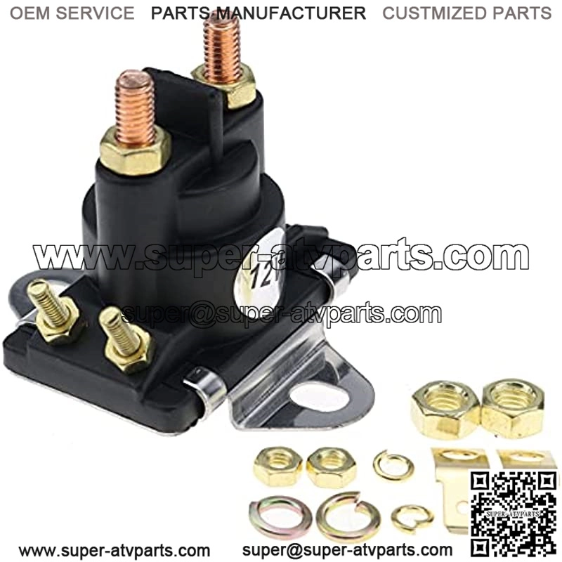 12V Starter/Power Trim Solenoid 96158T 89-818864T 89-846070 89-94318 89-96158 89-96158T 89818864T 89846070 8994318 8996158 8996158T for Mercury Mariner Outboard Motors 35-275 HP Sierra 18-5817 - Image 2