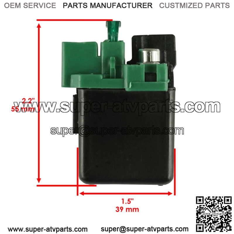 12V Starter Solenoid Relay Switch for Honda 35850-MY6-670 35850-MY6-671 - Image 2