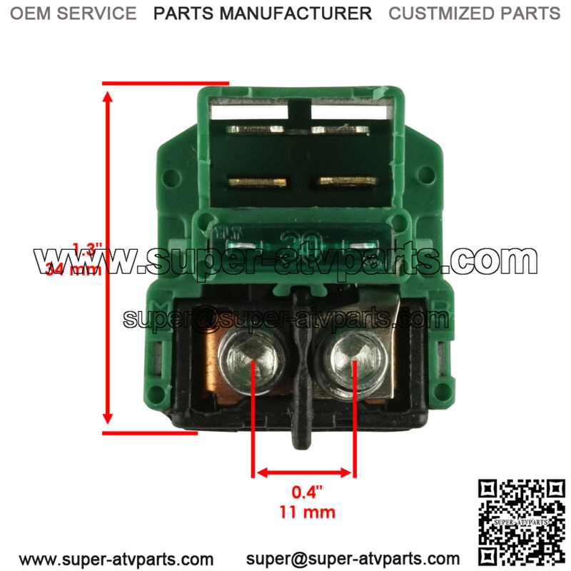 12V Starter Solenoid Relay Switch for Honda 35850-MY6-670 35850-MY6-671 - Image 3