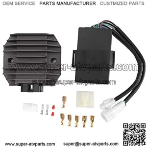 ATV Rectifier,CDI Igniter Box 6-Pin Voltage Regulator Rectifier Kit 21066-1055 21119-1302 Replacement for Kawasaki KL cdi box voltage regulator rectifier bayou 300c,ignition cdi bow bayou 300,st