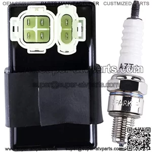 AC 6-pin CDI Box Module Spark plug Compatible with GY6 50cc 125cc 150cc ATV Go Kart Buggy Moped Scooter 4 Wheeler Quad Bikes Dirt Pit Bike