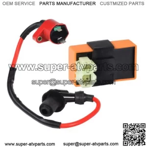 High Output Ignition Coil & CDI Module (Ignitor) Set for 50cc to 150cc Scooters