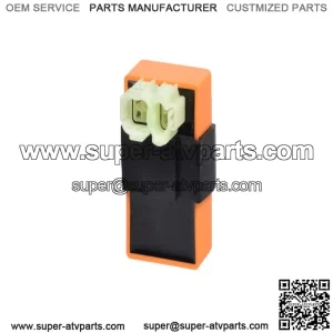 DC High Performance CDI Module (Ignitor) for 50cc, 90cc, 110cc, 125cc, & 150cc Gas Scooters & ATVs - 6 Pin Rounded Connector (Orange)