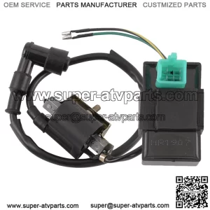 Off-road vehicle ATV beach car ignition high voltage package spark plug five-pin igniter ignition coil CRF50 70