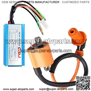 Racing Performance Ignition Coil with CDI for Polaris Sportsman 90 Scrambler 90 Predator 90 ATV Yamaha YFM350 YFS200 by TOPEMAI