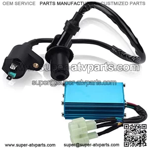 GY6 Ignition Coil and High Performance Racing 6 Pin CDI for GY6 50cc 110cc 125cc 150cc Moped Scooter ATV Go Kart Quad Pit Bikes Dirt Bikes