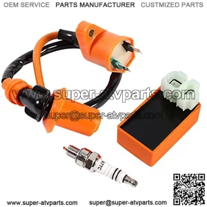 CDI Ignition Coil, Racing CDI Ignition Coil Spark Plug Replace For GY6 50CC 125CC 150CC ATV Scooter
