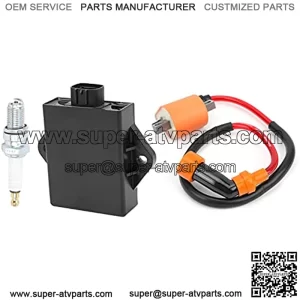 ATV Ignition Coil ?? Spark Plug ?? CDI Kit 3530?011 Replacement for Arctic Cat 300 1998?2005 2x4 4X4 3530?011 Plug,for Car