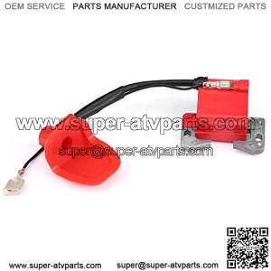 Ignition Coil, Ignition Coil, Ignition Coil for 43cc 47cc 49cc Mini Quad Pocket Dirt Bike ATV Scooter (Mounting Holes Diameter: 52mm)