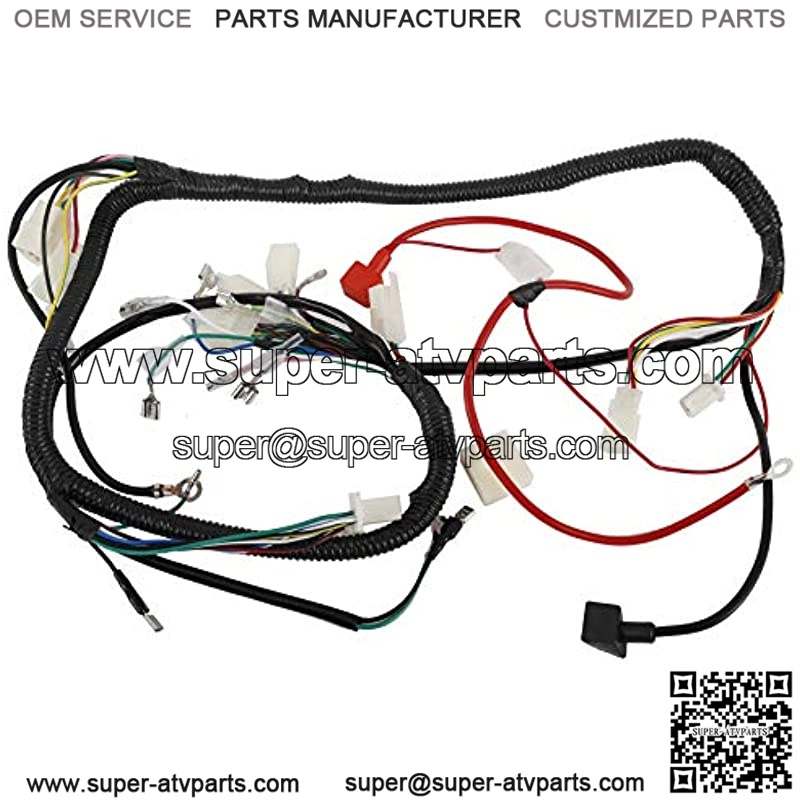 Wiring Harness Kit Complete Electrics Stator Coil CDI Wire Loom Set for 4-Stroke ATV QUAD 150cc-300cc - Image 4