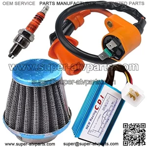 Racing Ignition Coil 5 Pins AC CDI 39mm Air Filter Spark Plug for GY6 4-Stroke Engine 139QMB 152QMI 157QMJ 50cc-150cc Scooter ATV Go Kart Moped Quad Pit Dirt Bike by TOPEMAI
