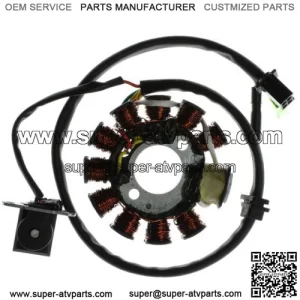 11 Coil Magneto Stator with 4+2 Wiring Connector for 125cc GY6 152QMI & 150cc GY6 157QMJ Scooters