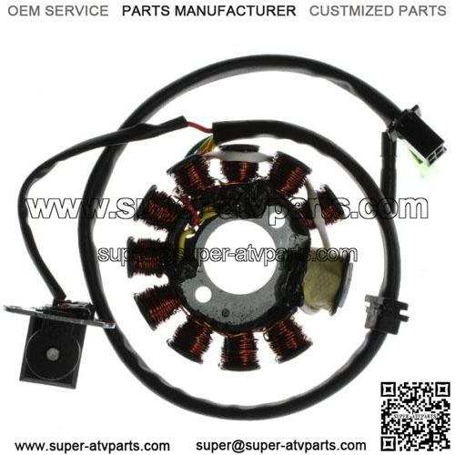 11 Coil Magneto Stator with 4+2 Wiring Connector for 125cc GY6 152QMI & 150cc GY6 157QMJ Scooters