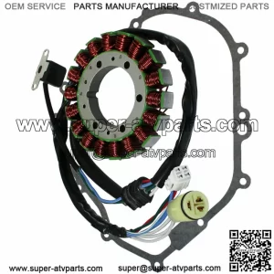 Stator & Gasket for Yamaha Grizzly 350 YFM35F Irs 4X4 Hunter 2007-2011 Atv New