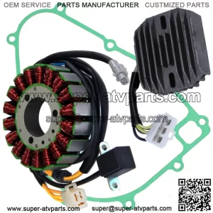 Stator Regulator Rectifier W/Gasket for Kawasaki Bayou 300 KLF300C 4X4 1989-1998