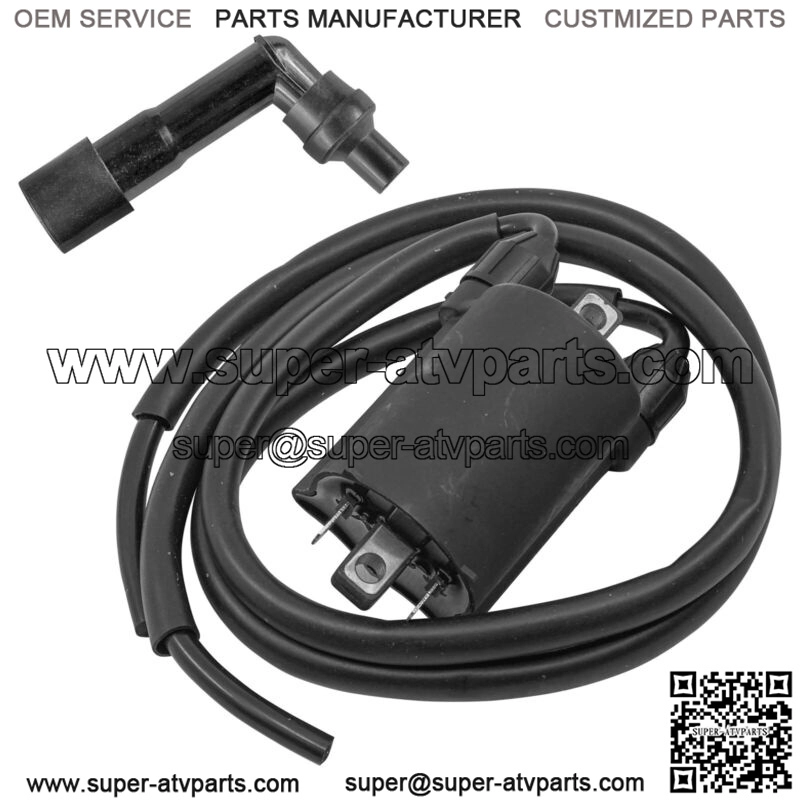 21121-0003 21160-1091 Ignition Coil w/ Spark Plug Boot Cap For Kawasaki