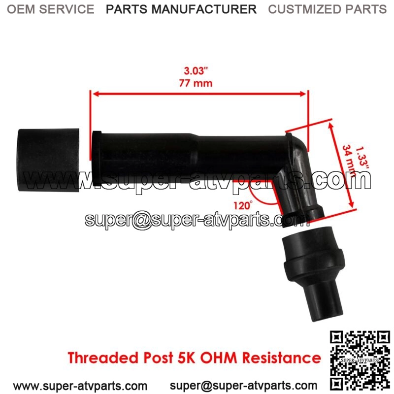 21121-0003 21160-1091 Ignition Coil w/ Spark Plug Boot Cap For Kawasaki - Image 3