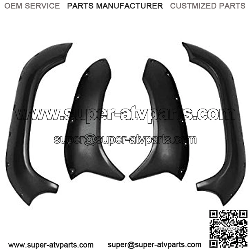 04-07 Yamaha 660: ATV Fender Flares – 2″ Textured Black
