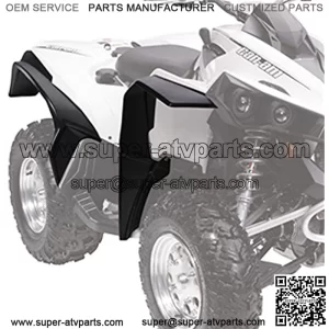 New OEM ATV Black Over Fender Mudguard Kit, Renegade, 705012695