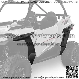 Front Rear Fender Flares Kit for 2014-2023 Polaris RZR 900, Mud Flaps Fender Extensions for Polaris RZR 900 / S 900 / Trail 900 / RZR Trail S 2014-2023 Accessories (Replace #2879434) - 4PCS