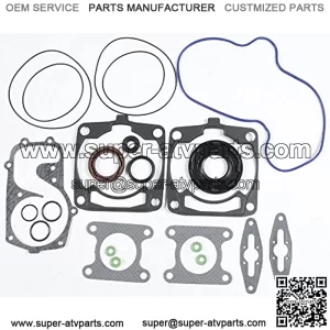 Polaris Full Engine Gasket Set 600cc 600 Indy Voyager INTL 144 2015 Snowmobile Liquid Cooled 2 Cylinder PWC 123-12012