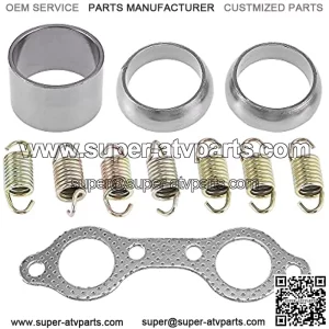 ATV Exhaust Pipe Manifold Gasket and Spring Rebuild Kit for Polaris for Ranger 800 2013-2014 5811511 3610181
