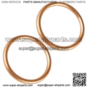 2 Exhaust Pipe Gaskets for Honda ATC350X 1985 1986 (Fits: Honda)