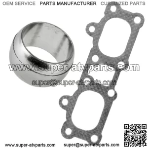 Exhaust Muffler Head Pipe Manifold Gasket for Polaris General XP 1000 2016-2021 (For: Polaris)