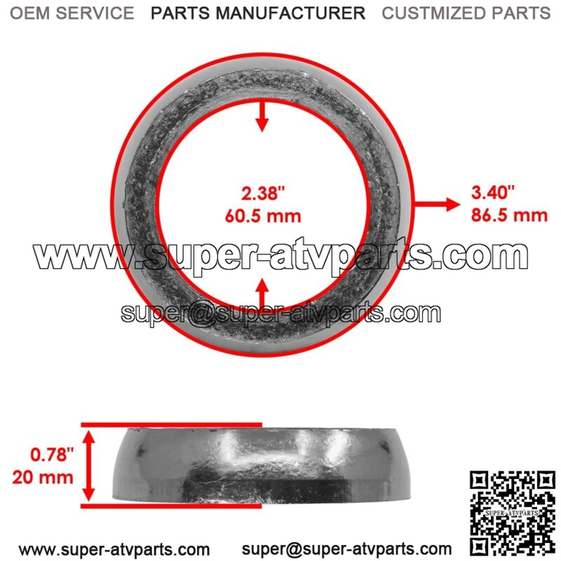2612-615 2612615 Exhaust Gasket kit For Arctic Cat SnowMobile - Image 2