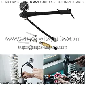 Bomba de horquilla de choque de aire de 300 psi con mango de goma, kit de herramientas de llenado de aguja de nitr??geno, compatible con ATV UTV motocicleta, Road King Classic EFI FLHRCI, Street Glide