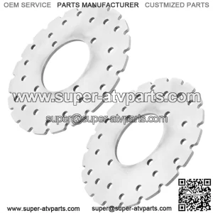 Front Left Right Brake Disc Rotor for Polaris Scrambler 500 2x4 4x4 2001 - 2009
