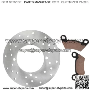 Rear Brake Disc Rotor w/ Pads for Polaris RZR 4 800 2010 2011 2012 2013 2014