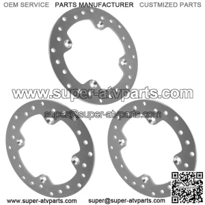 3x Brake Disc Rotor Front/Rear NEW for CanAm Outlander 450 4x4 2018-2022
