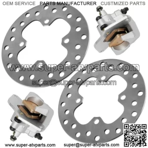 Front Brake Disc Caliper Rotor for Honda Foreman Rubicon 500 TRX520FM 2020-2022
