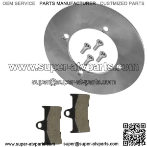 Rear Brake Disc w/Bolt & Pads for Yamaha YXM700 Viking VI 2015-18 / SE 2015-2017