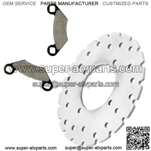 Front Left or Right Brake Disc Rotor w/ Pads for Polaris Trail Boss 330 2003
