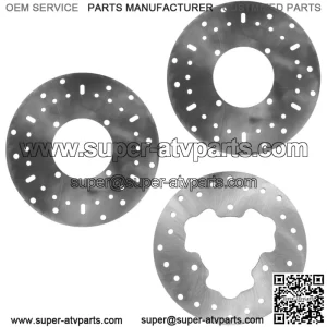 Front and Rear Brake Disc Rotor for Polaris Trail Blazer 330 / Intl  2010 - 2013
