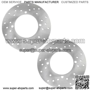 2 Rear Brake Disc Rotor for Polaris Ranger XP 570 800 900 1000 2010 2011-2019 (For: Polaris)