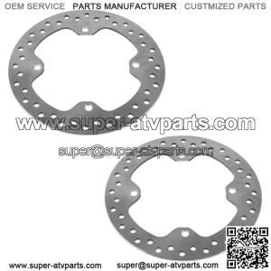 2x Front / Rear Brake Disc For Polaris Scrambler XP 1000 HO EPS 2014 (For: Polaris)