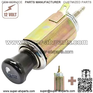 Car Cigarette Lighter DC 12V, Universal Cigarette Lighter Replacement Socket Plug for Car, Boat, Truck, RV, ATV