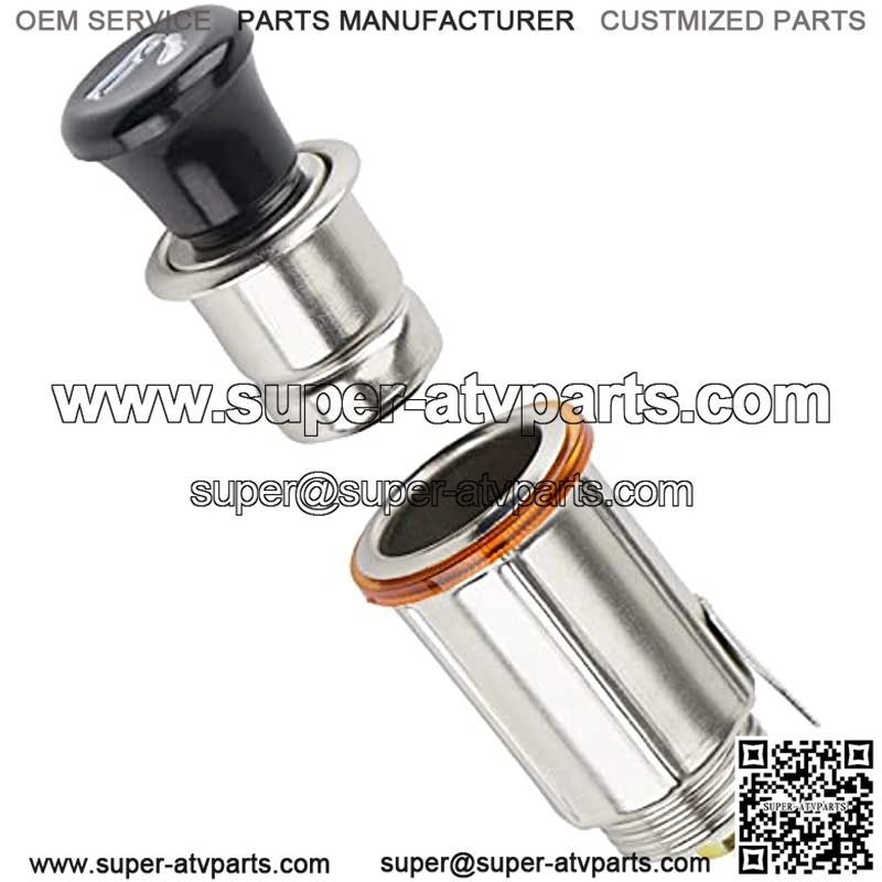 12V Vehicle Eject Button Cigarette Lighter Element Socket Plug Socket Assembly Set for Car Truck Boat Tractor Motorcycle RV ATV Golf Cart - Image 2