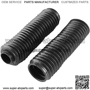 1 Pair Motorcycle Fork Cover,Black Motorcycle Front Fork Tubes Boots Rubber Sleeve Shock Cover for CQR ATV Dirt Bike