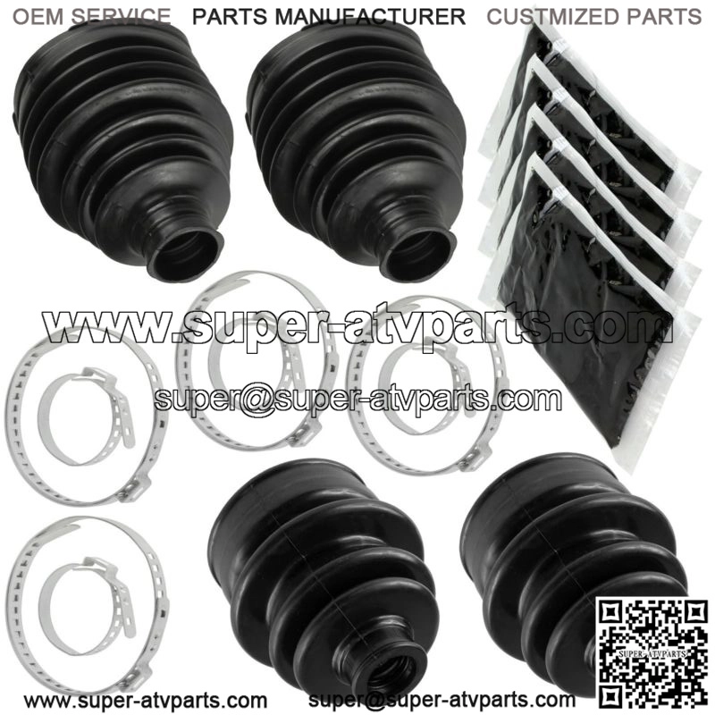 2 Rear Axle Outer And Inner CV Boot Kit for Yamaha Grizzly 700 YFM700Fg 4X4